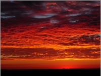 Sunset at Cassidy River Wyoming Ranch