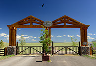 Entrance to Wild Horse Ranch Wyoming